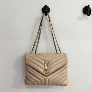 Saint Laurent YSL dark beige medium bag